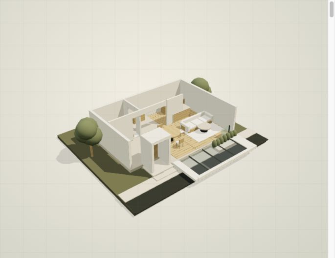 Full view of the original concept house, not a surveyed listing